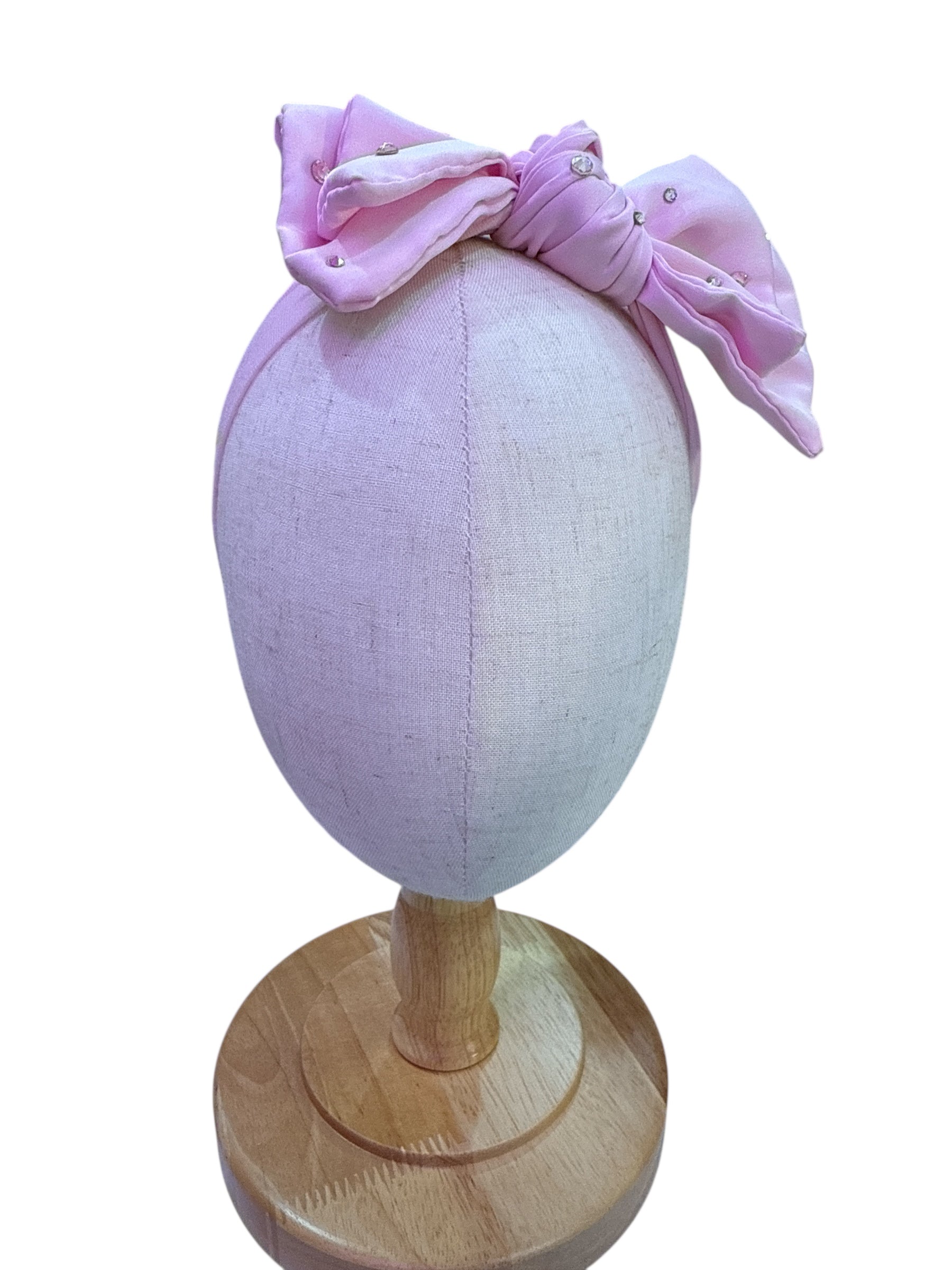 Infant pink rhinestone headband